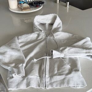TNA Gray Zip-Up Hoodie